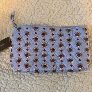 Vera Bradley Light Blue Floral Cosmetic Bag